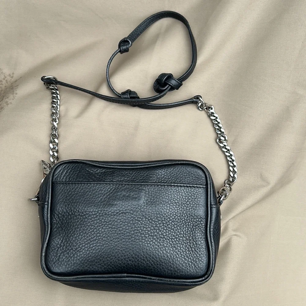 Zadig & Voltaire black & silver stars cross-body bag - Picture 5 of 9